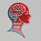 Logo für das training für innere Klarheit: Ein stilisierter Kopf symbolisiert den Weg zu mentaler Stärke und Selbstvertrauen.