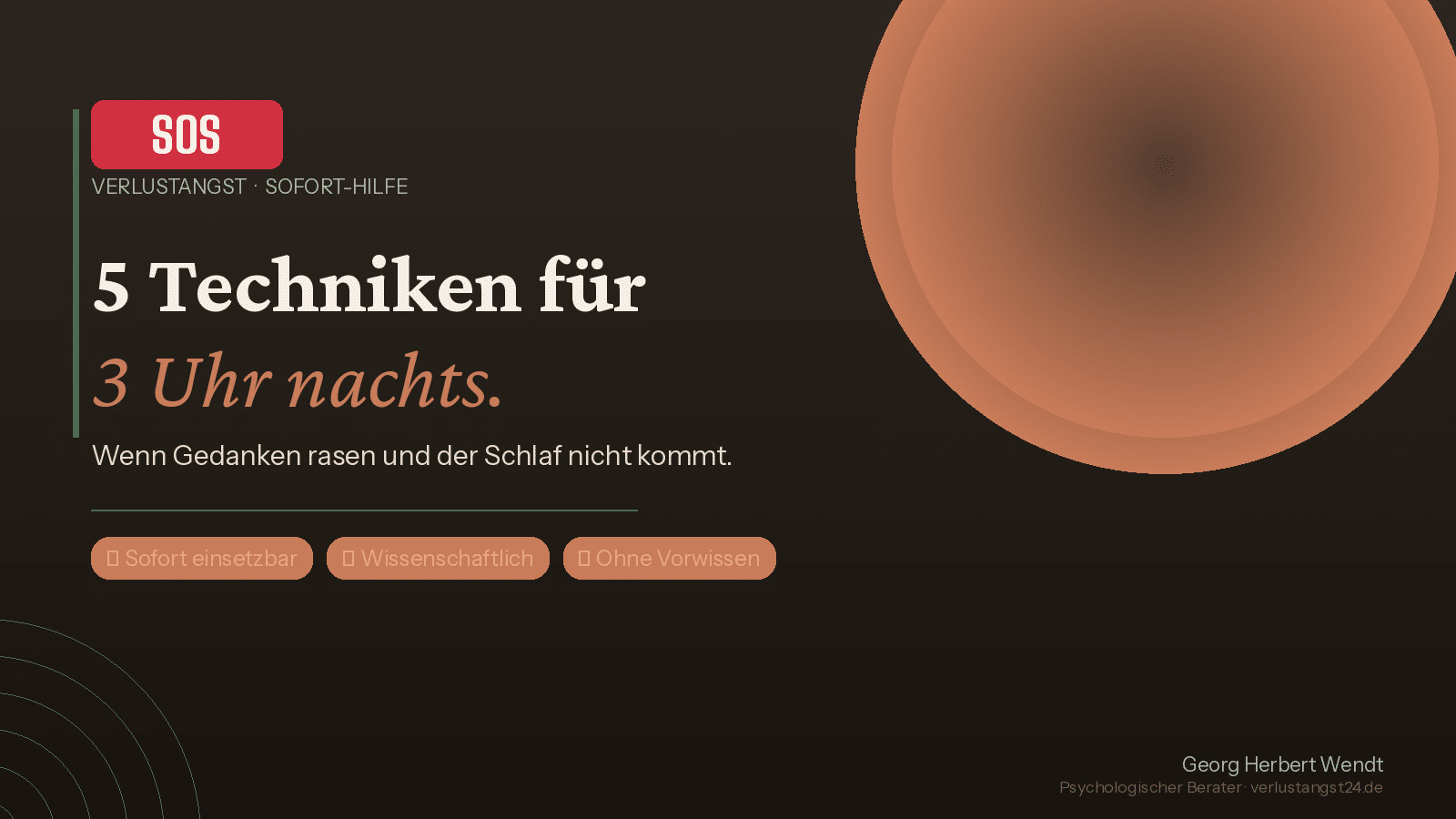 Verlustangst in der Beziehung – SOS-Toolkit mit 5 Sofort-Techniken von Georg Herbert Wendt