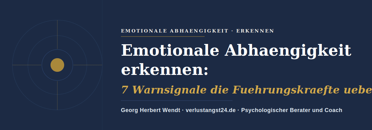 Emotionale Abhängigkeit erkennen: 7 Warnsignale die Führungskräfte übersehen – Georg Herbert Wendt