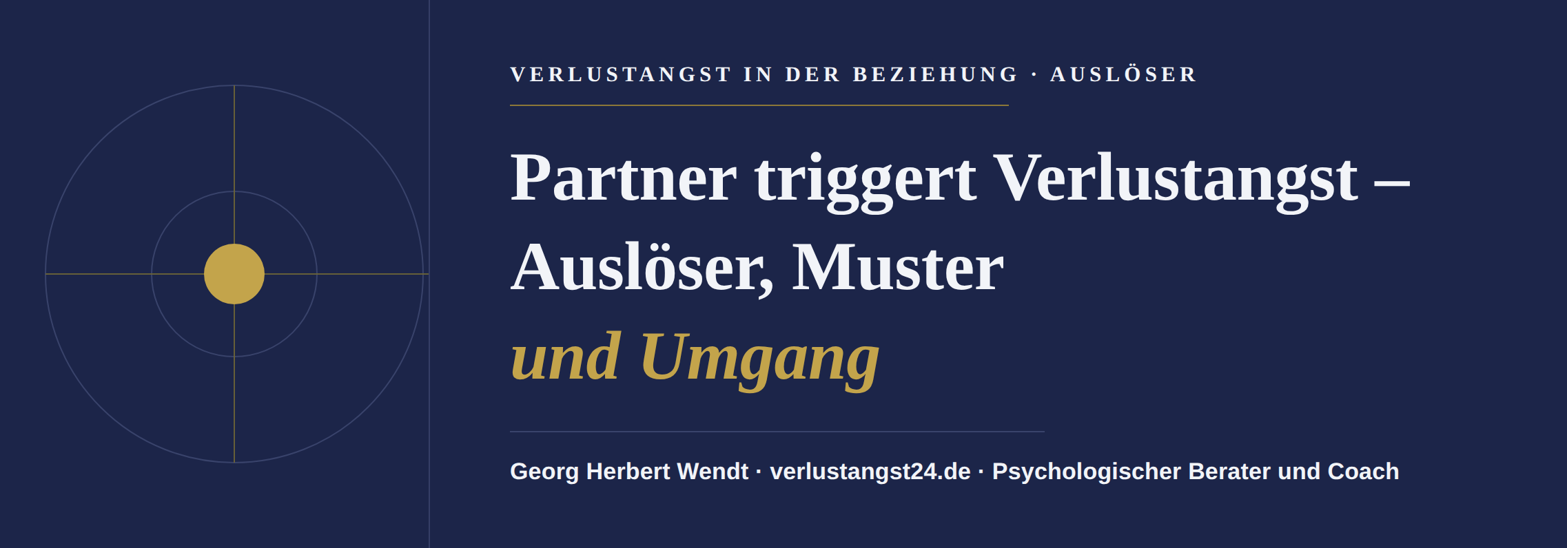 Partner triggert Verlustangst – Georg Herbert Wendt